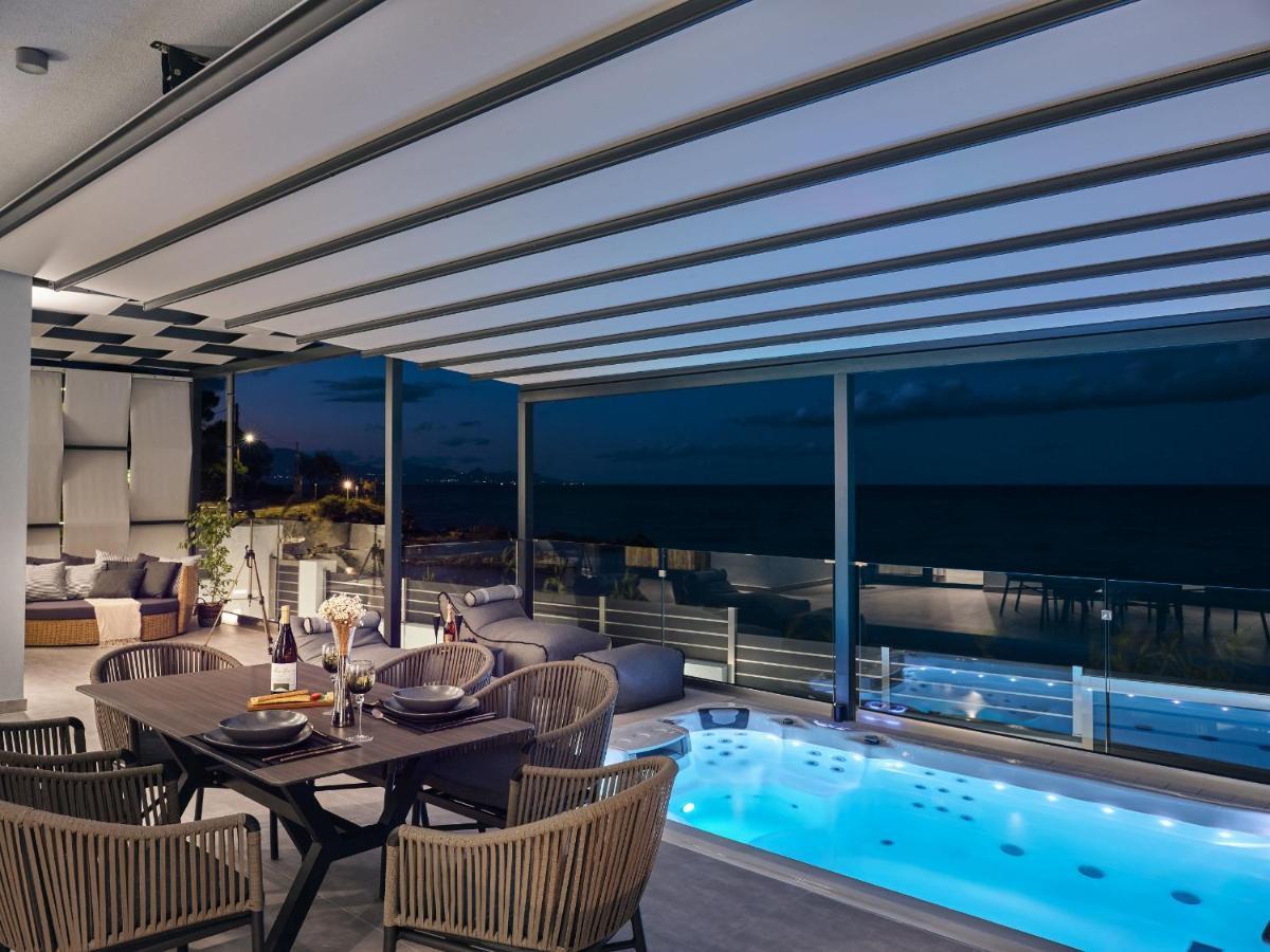 Blue View Villa - Coastal Elegance With Swim Spa, By Zantewize Alykanas  Exterior foto