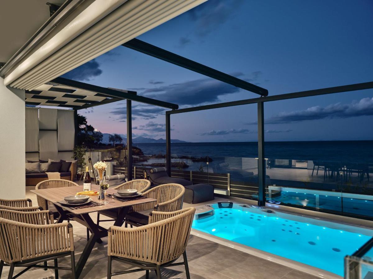 Blue View Villa - Coastal Elegance With Swim Spa, By Zantewize Alykanas  Exterior foto